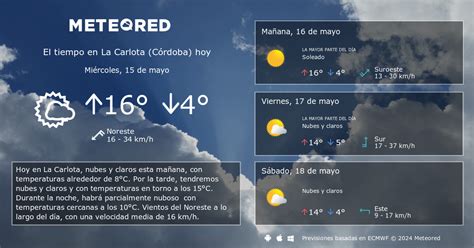 el tiempo en la carlota cordoba|El tiempo en La Carlota